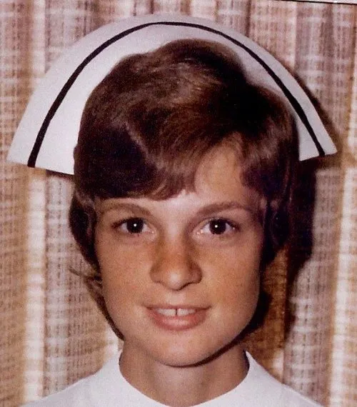 Glenda Dennis as a newly graduated nurse in 1969